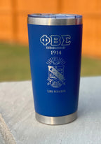 Phi Beta Sigma Custom Engraved Tumbler - 20 oz - nuvisionkreations