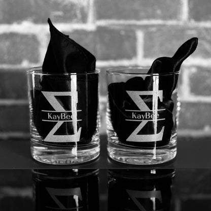 Phi Beta Sigma Custom Engraved Lowball Glasses - nuvisionkreations