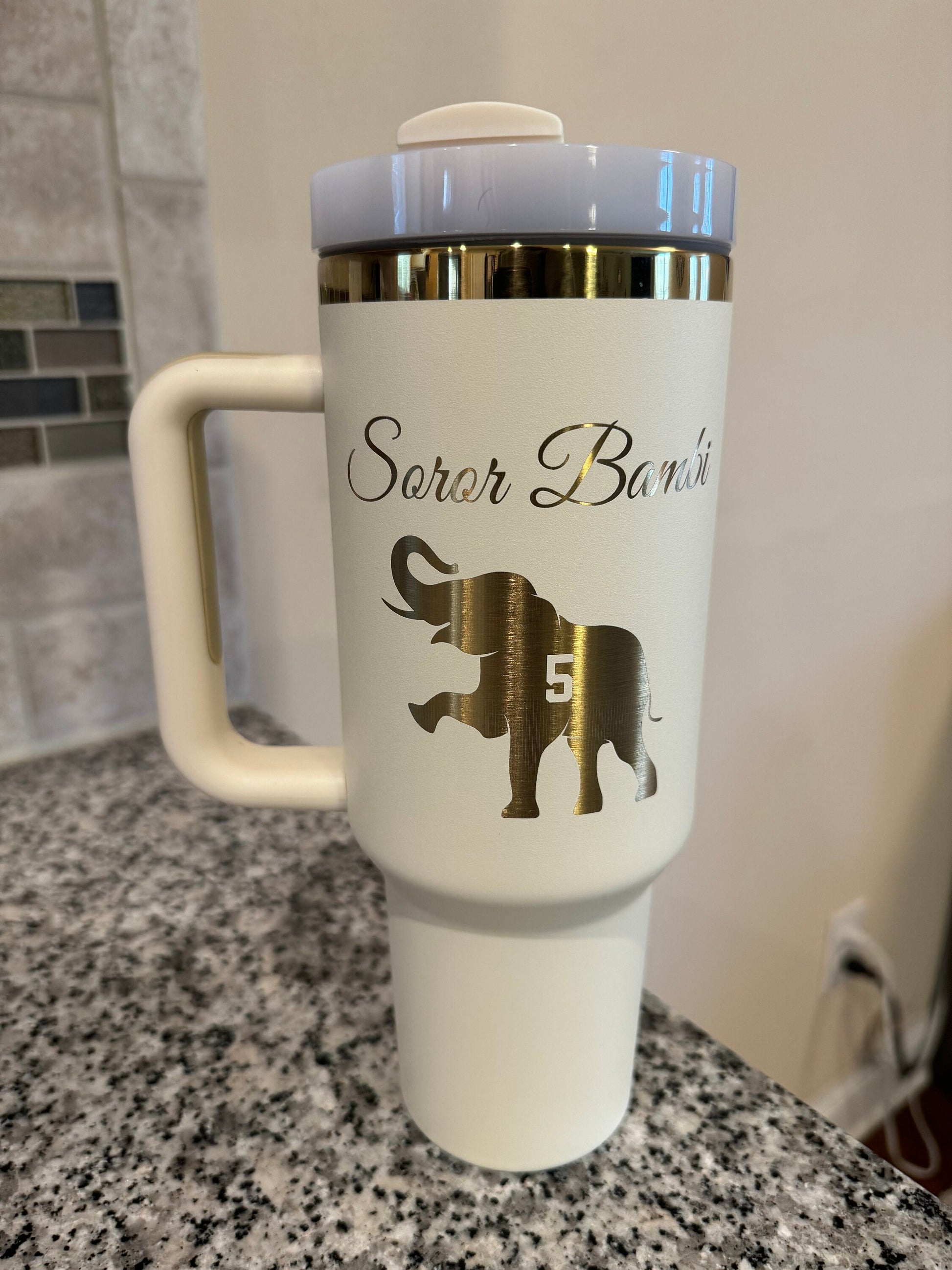 Custom Engraved Delta Sigma Theta 40oz Tumbler