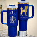 Custom Engraved Sigma Gamma Rho Tumbler (40 oz) - nuvisionkreations
