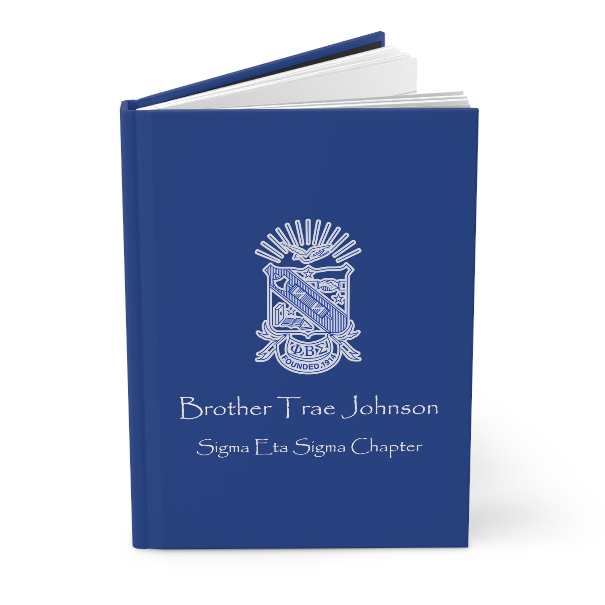 Custom Phi Beta Sigma Fraternity, Inc. Hardcover Notepad, Personalized Sigma Journal