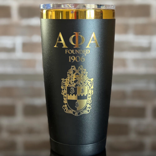 Custom Engraved Alpha Phi Alpha Cup (20 oz)
