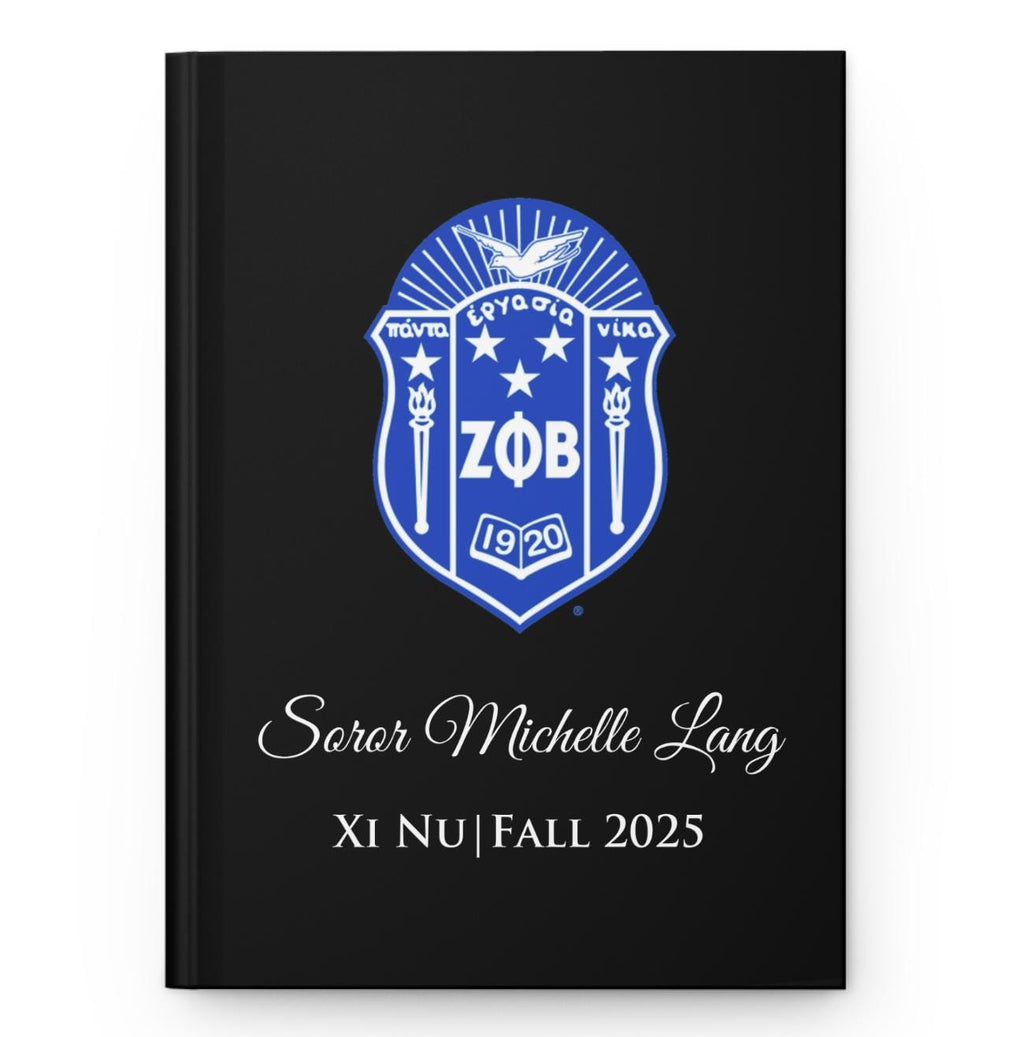 Custom Printed Zeta Phi Beta Notebook - nuvisionkreations