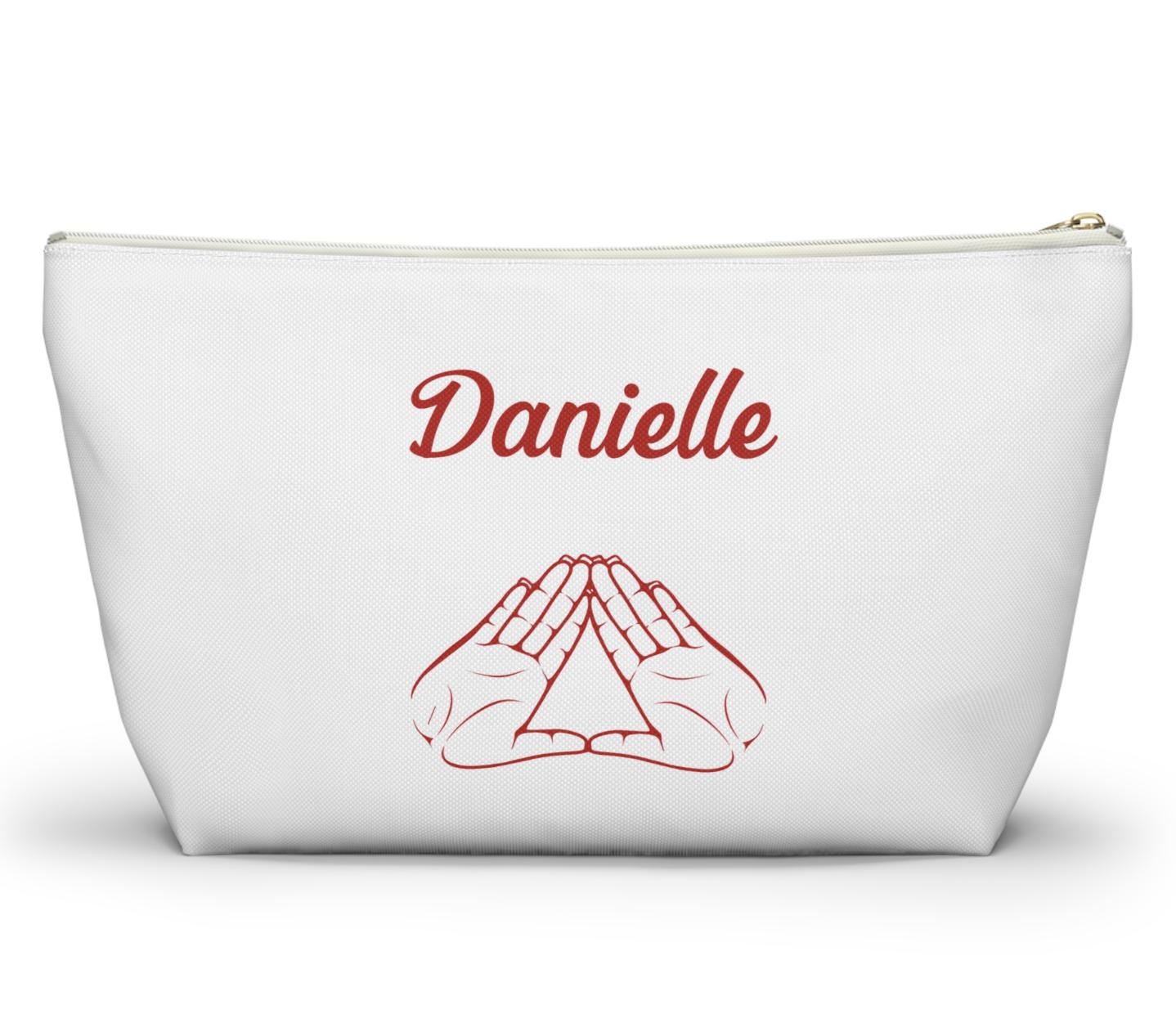 Custom Delta Sigma Theta Accessory Bag – Personalized Cosmetic Travel Bag