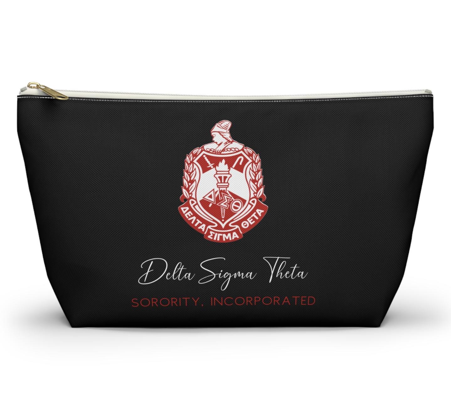Custom Delta Sigma Theta Accessory Bag – Personalized Cosmetic Travel Bag
