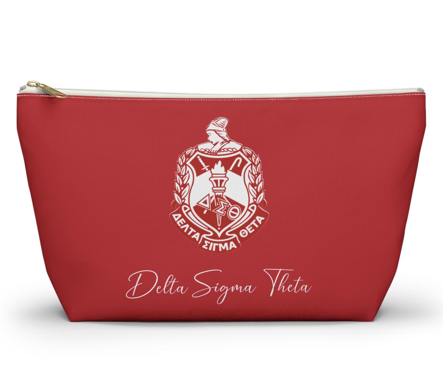 Custom Delta Sigma Theta Accessory Bag – Personalized Cosmetic Travel Bag