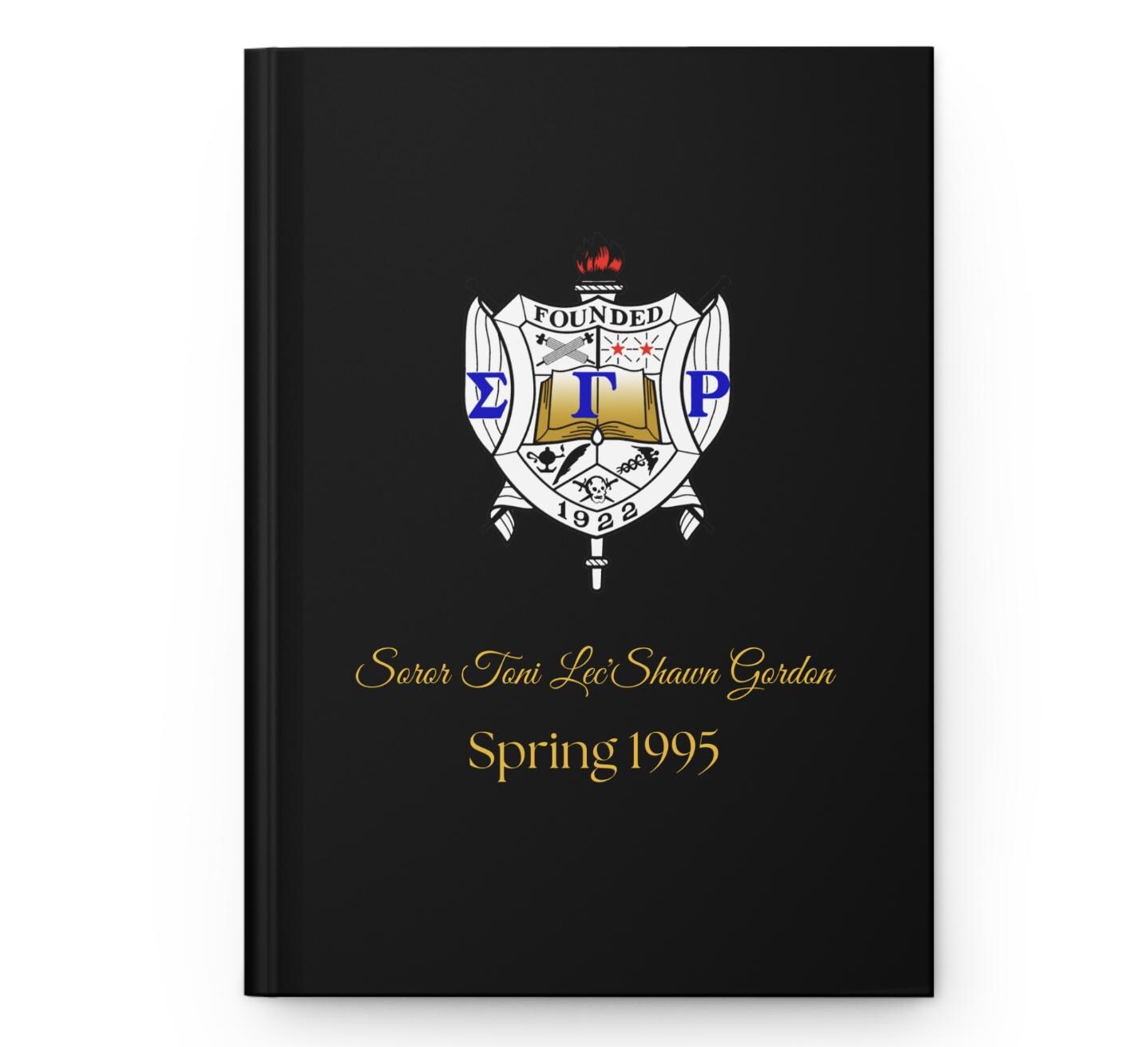 Custom Sigma Gamma Rho Sorority, Inc. Hardcover Notebook