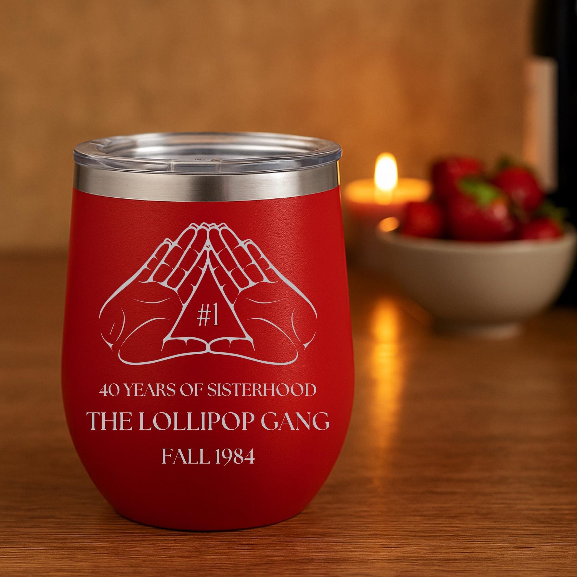 Custom Engraved Delta Sigma Theta Wine Tumbler – 12 oz - nuvisionkreations