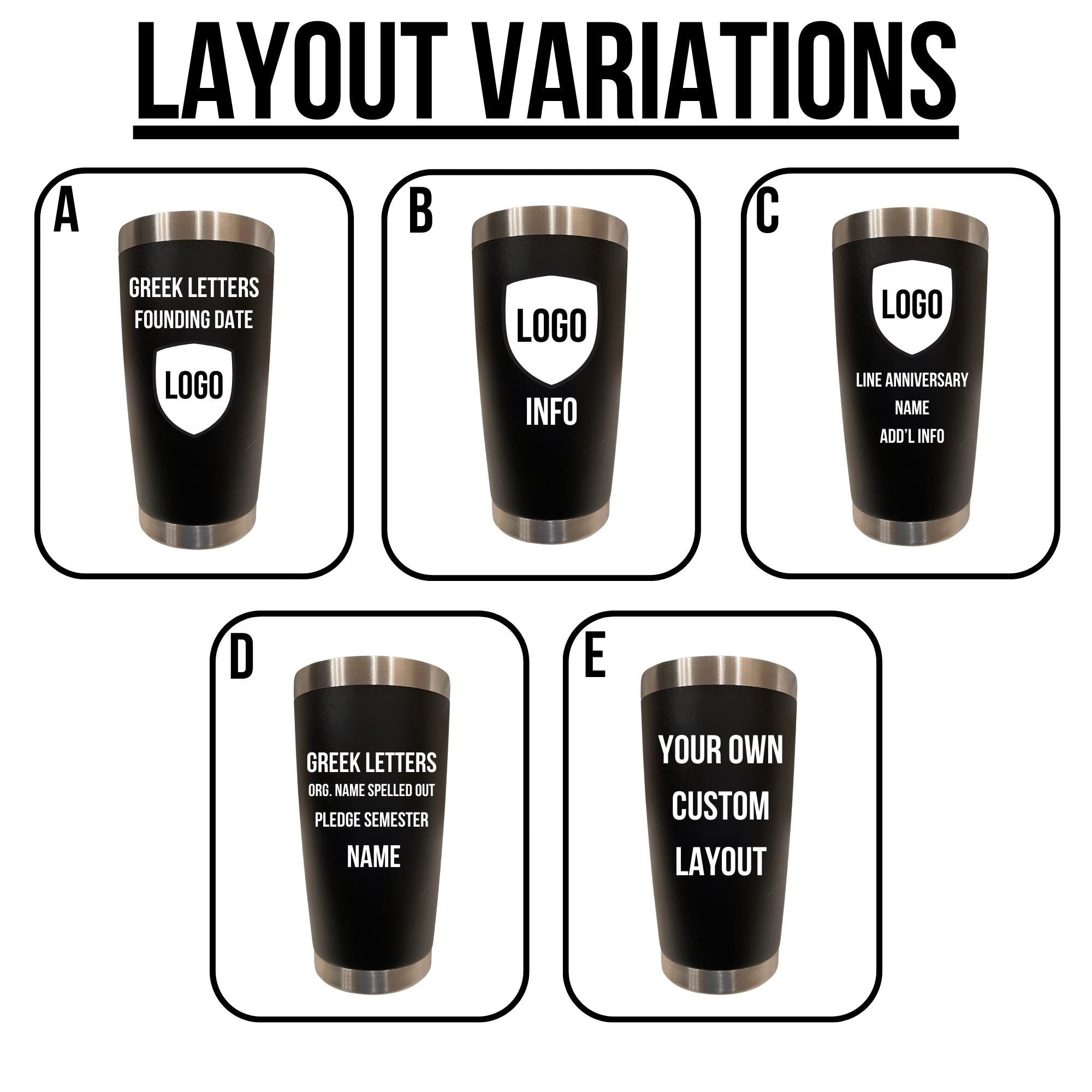 Phi Beta Sigma Custom Engraved Tumbler - 20 oz - nuvisionkreations