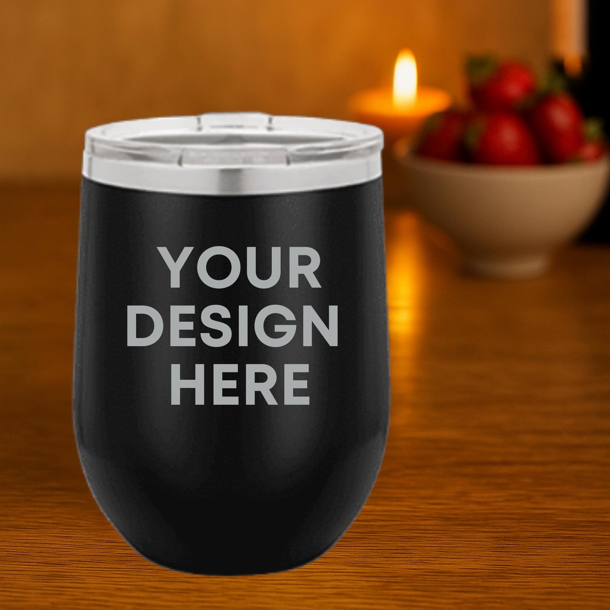 Custom Engraved 12 oz Wine Tumbler
