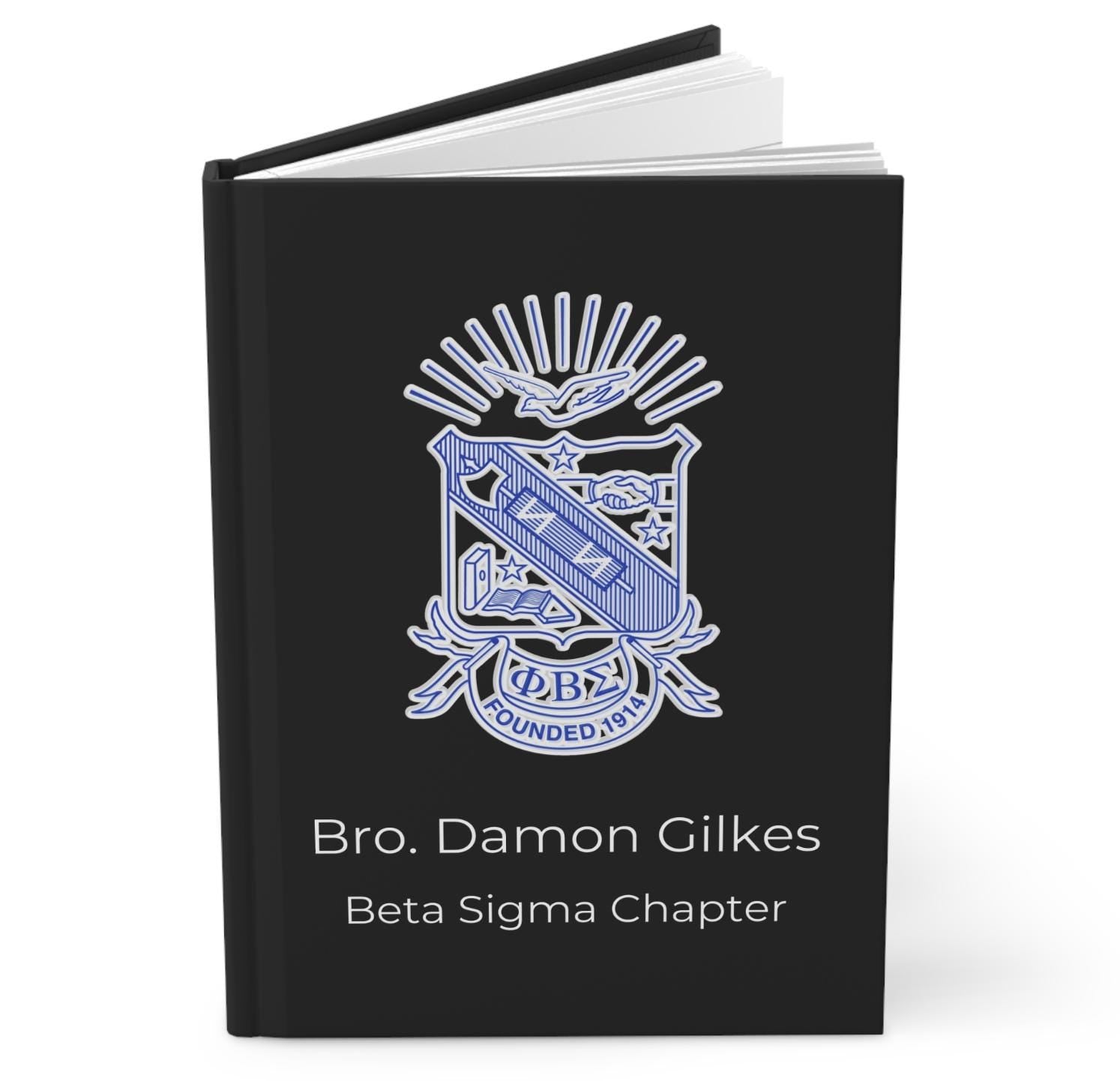 Custom Phi Beta Sigma Fraternity, Inc. Hardcover Notepad, Personalized Sigma Journal