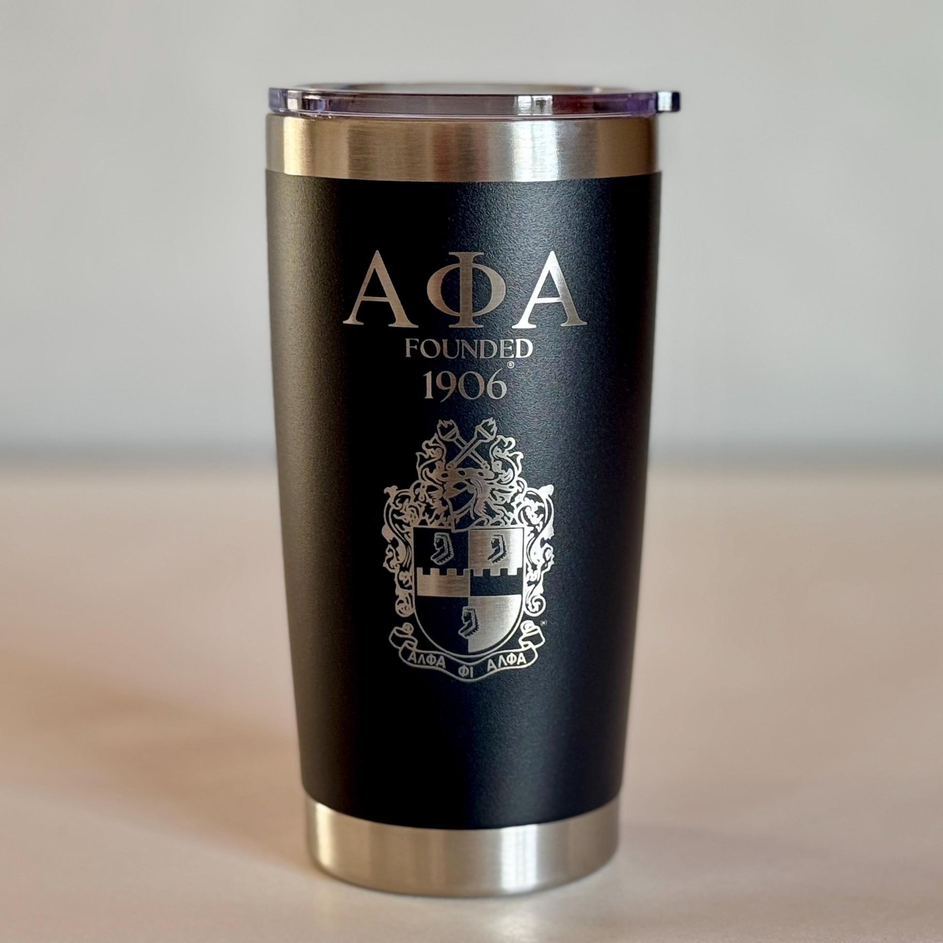 Custom Engraved Alpha Phi Alpha Cup (20 oz)