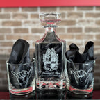Custom Engraved Whiskey Decanter Set - nuvisionkreations