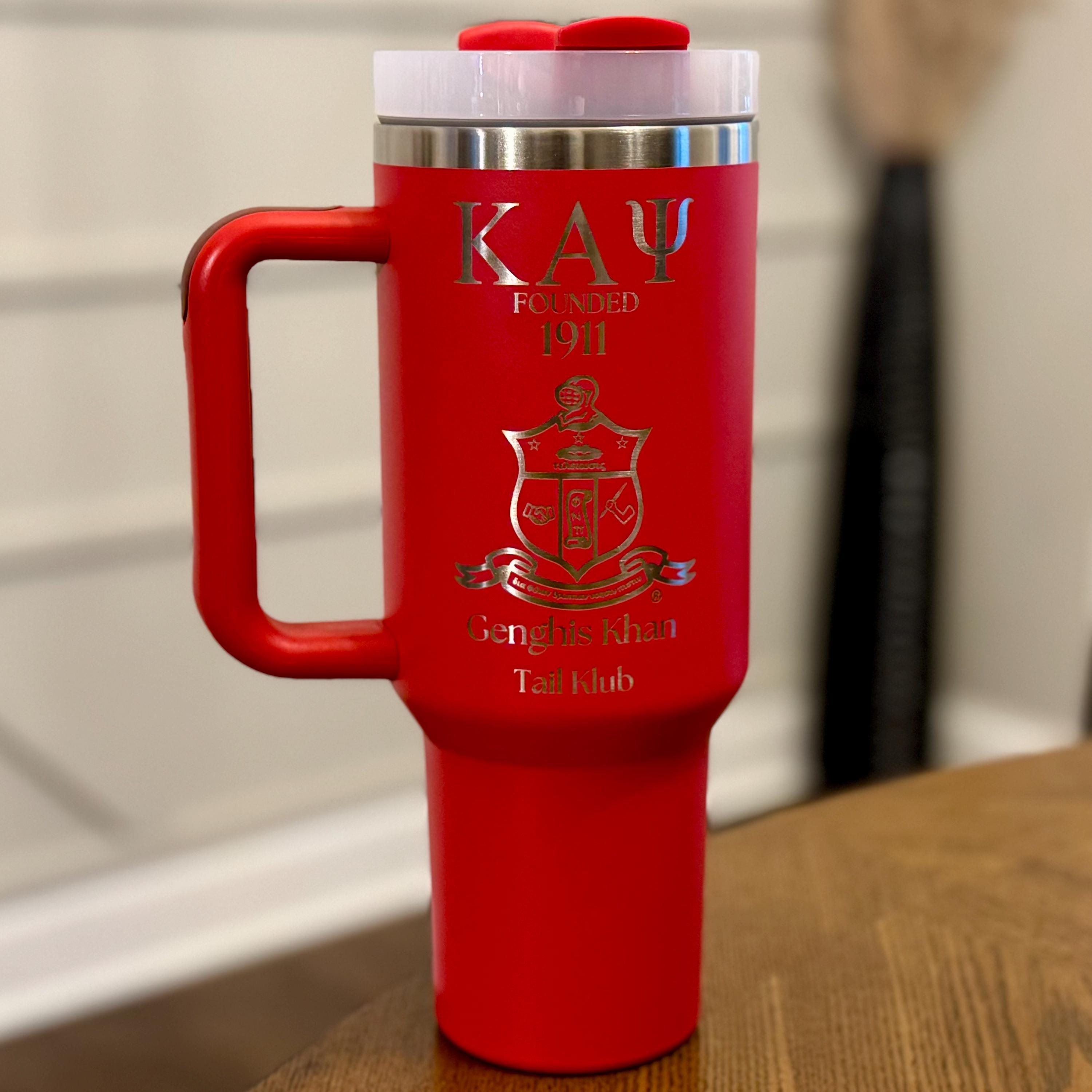 Custom Engraved Kappa Alpha Psi Tumbler – 40 oz - nuvisionkreations