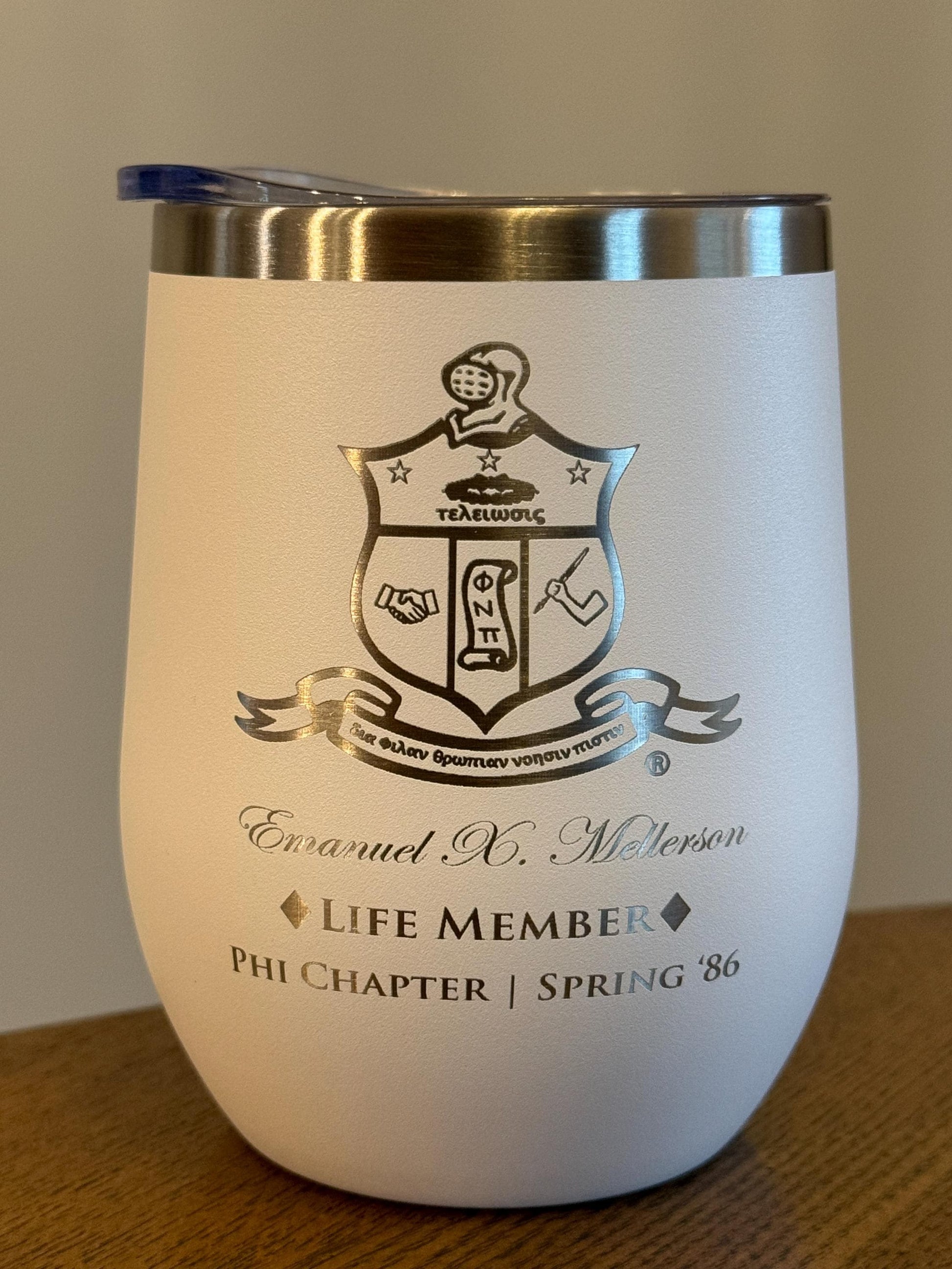 Custom Engraved Kappa Alpha Psi Wine Tumbler