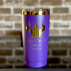 Omega Psi Phi Custom Engraved Tumbler - 20 oz - nuvisionkreations