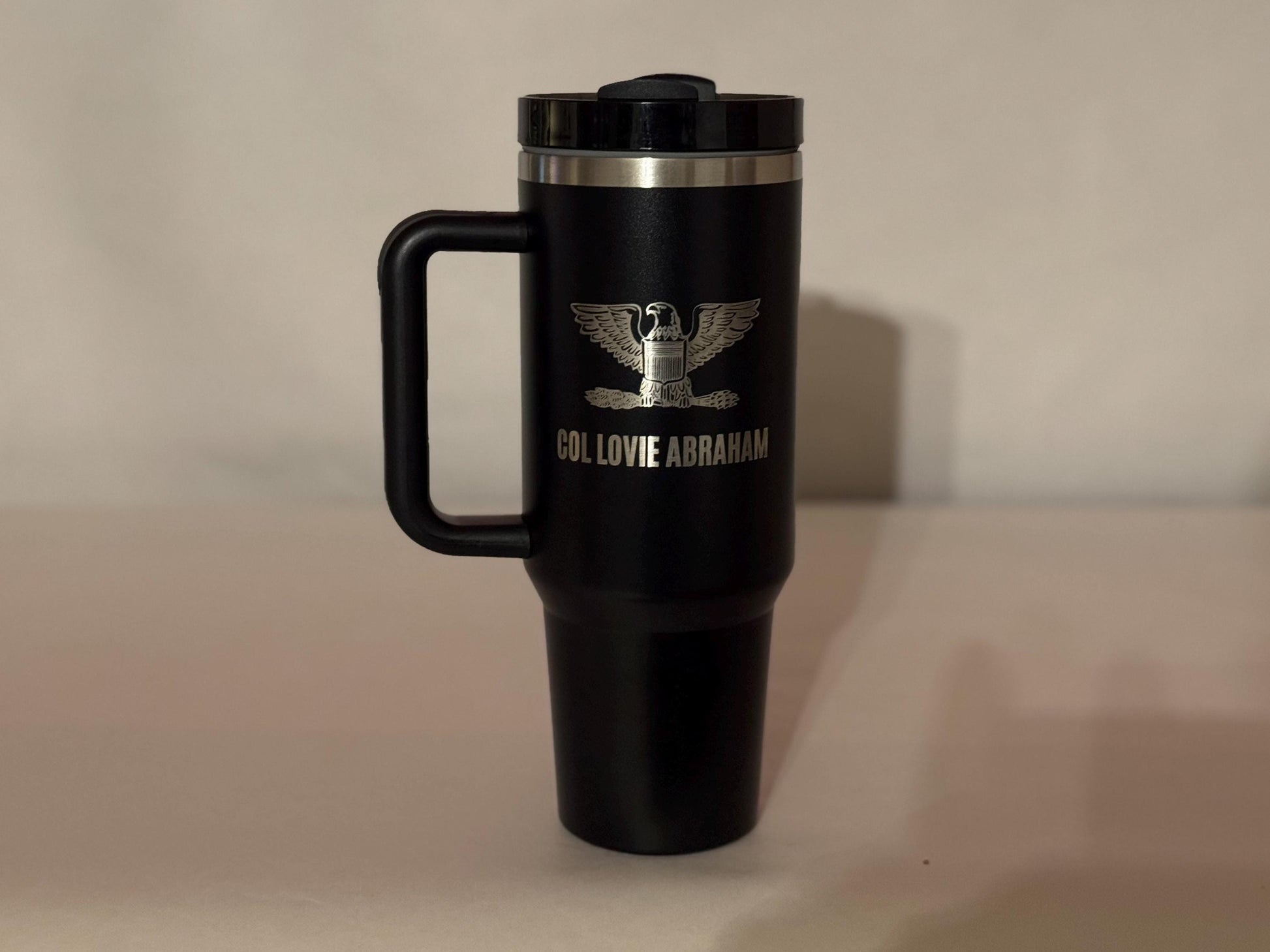 Custom Engraved 40 oz Tumbler – Personalized Stainless Steel Travel Mug – Gift for Him, Gift for Her, Birthday Gift, Bridesmaid Gift