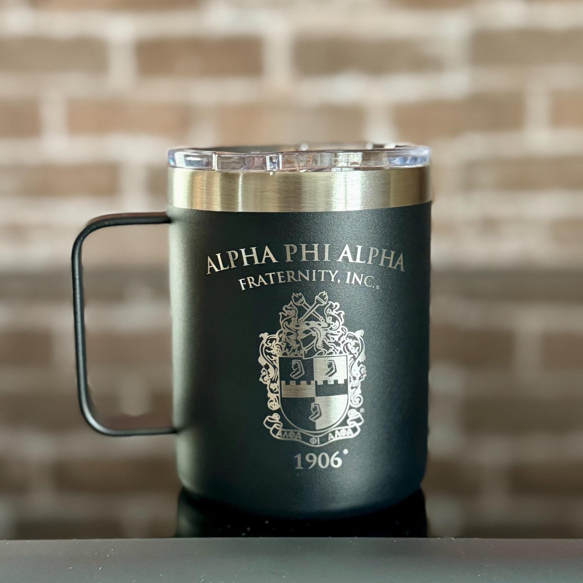 Custom Engraved Alpha Phi Alpha Cup, Alpha Coffee Mug (15 oz)