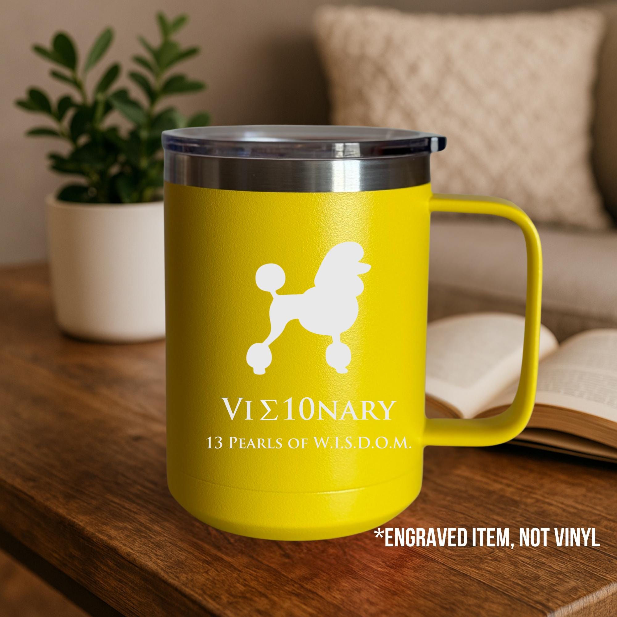 Custom Engraved Sigma Gamma Rho Mug - 15 oz - nuvisionkreations