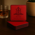 Custom Engraved Kappa Alpha Psi Coaster Set - nuvisionkreations