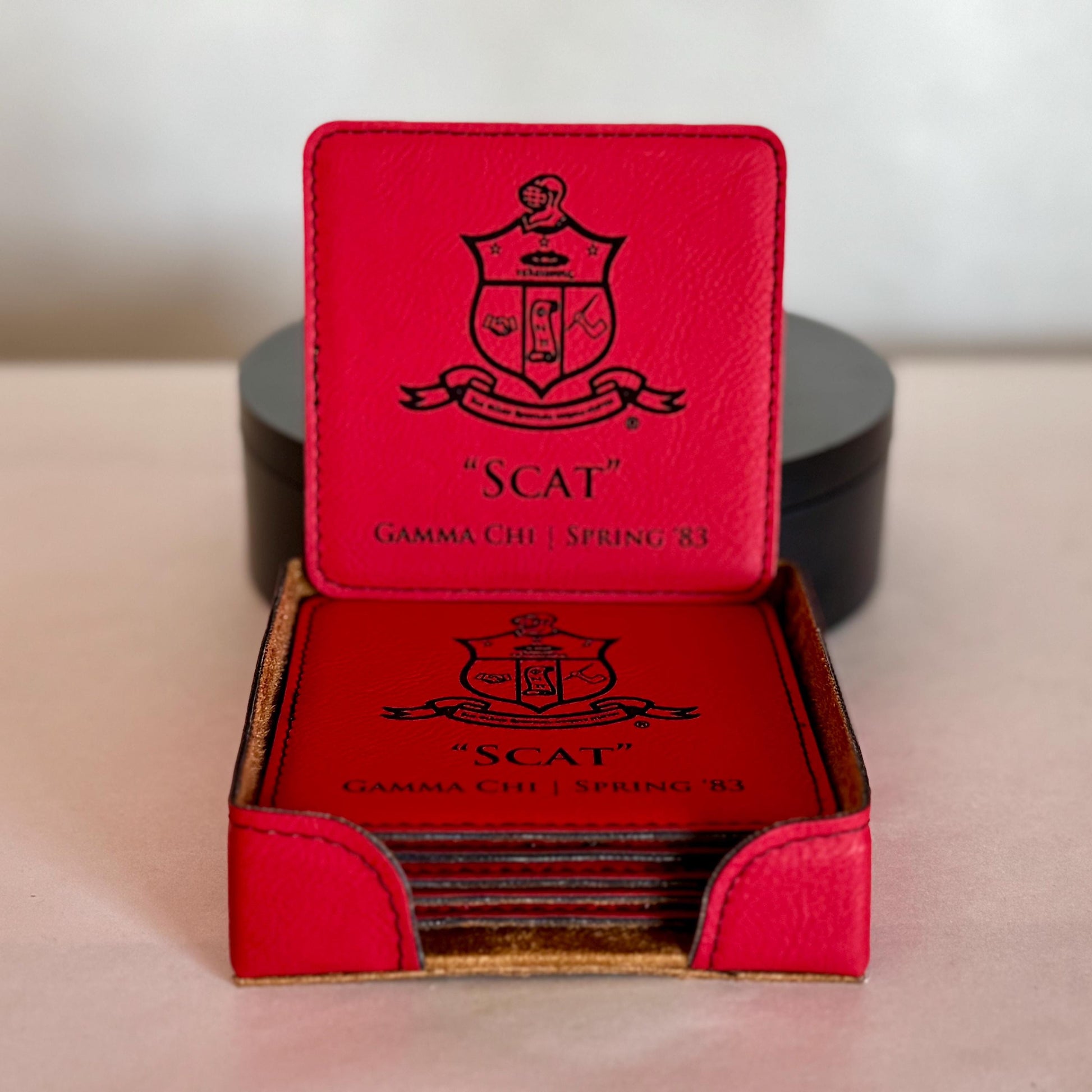 Custom Engraved Kappa Alpha Psi Fraternity Coasters