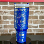 Zeta Phi Beta Custom Engraved Tumbler (Full Wrap) - 40 oz - nuvisionkreations