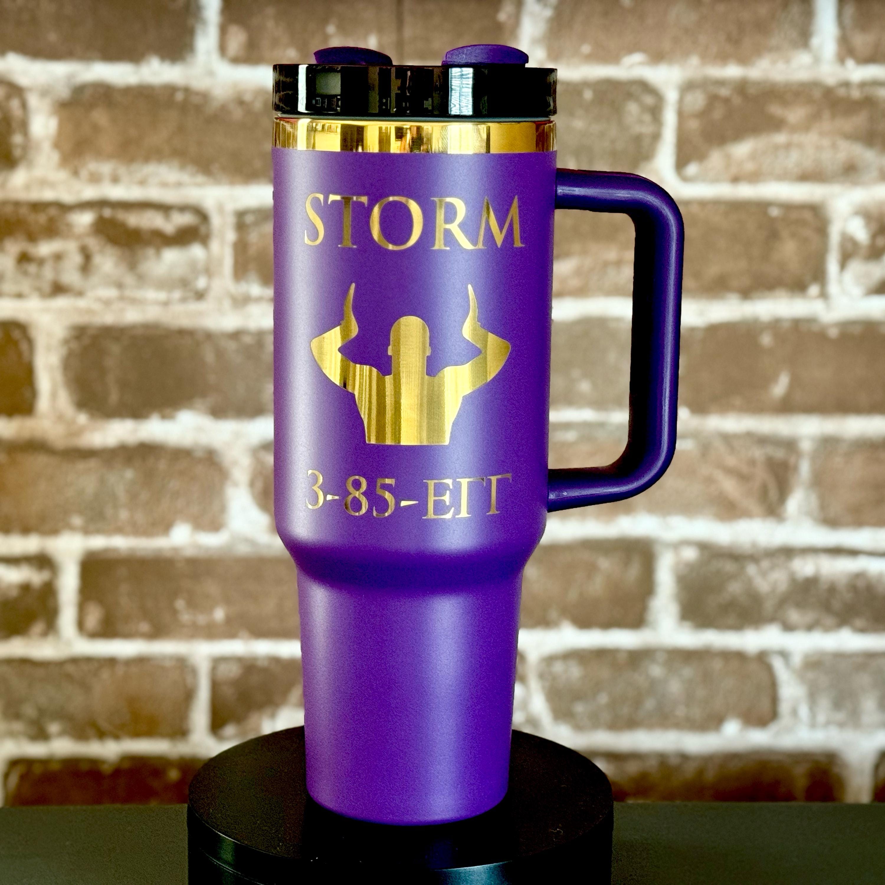 Custom Engraved Omega Psi Phi Tumbler – 40 oz - nuvisionkreations