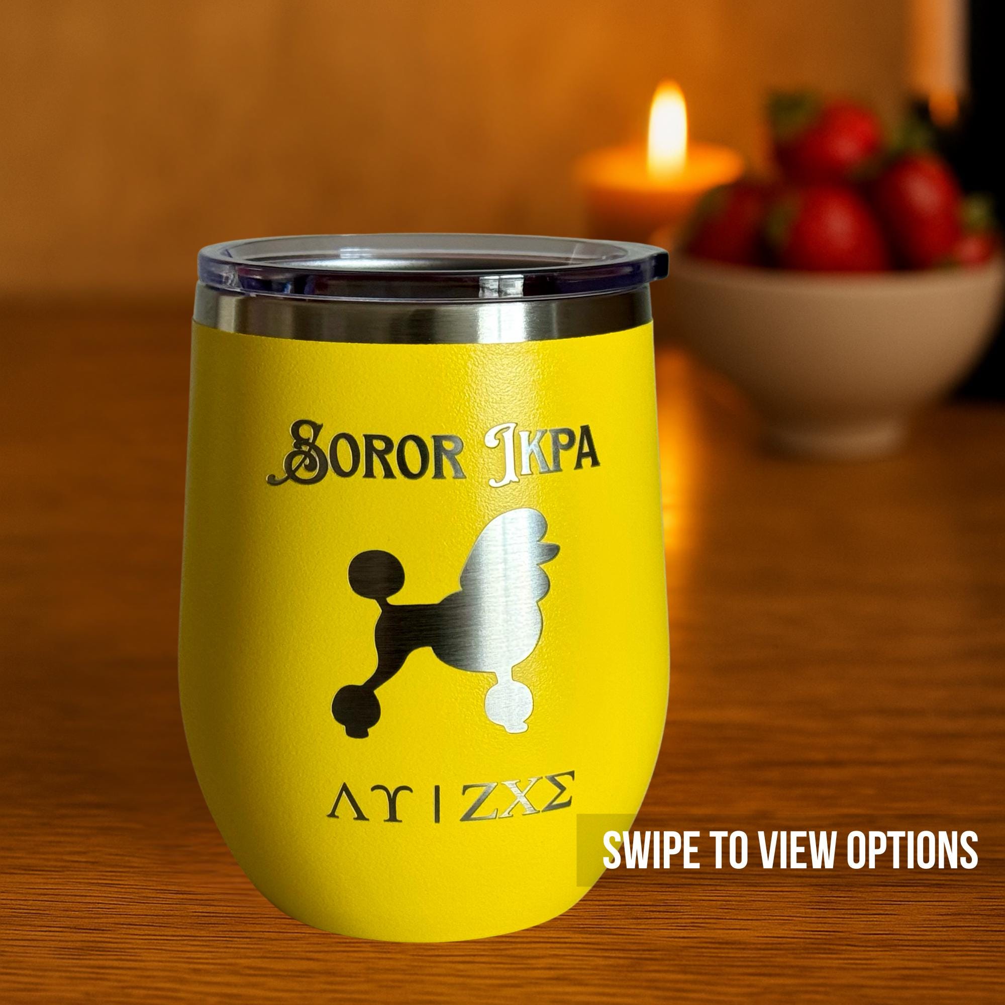 Custom Engraved Sigma Gamma Rho Wine Tumbler – 12 oz - nuvisionkreations