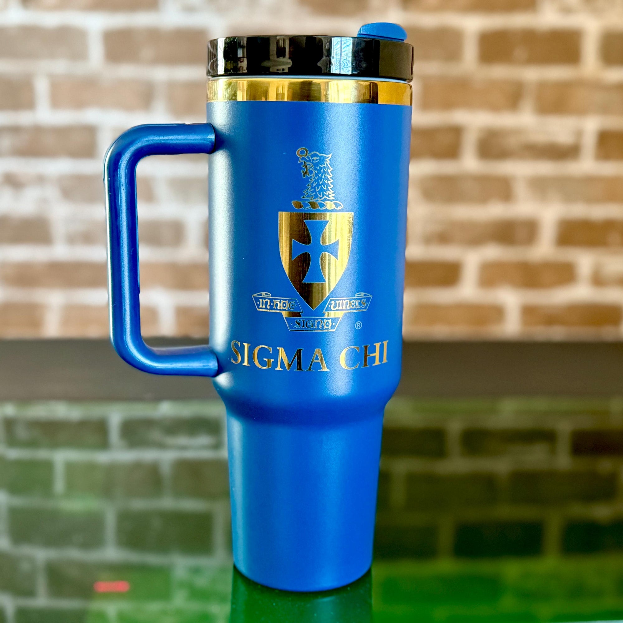 Custom Engraved Sigma Chi 40 oz Tumbler - nuvisionkreations