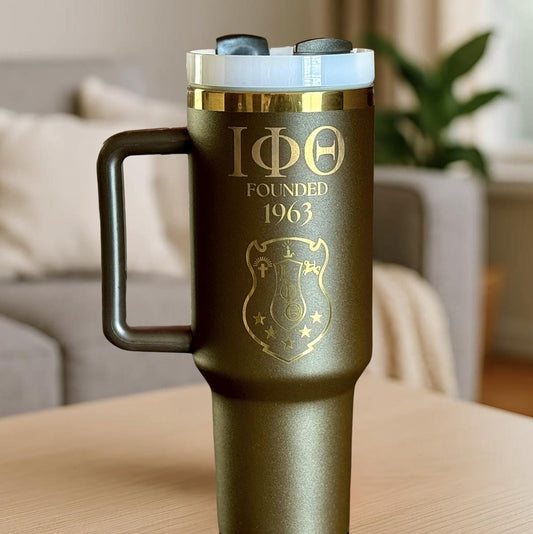 Iota Phi Theta Custom Engraved Tumbler - 40 oz - nuvisionkreations