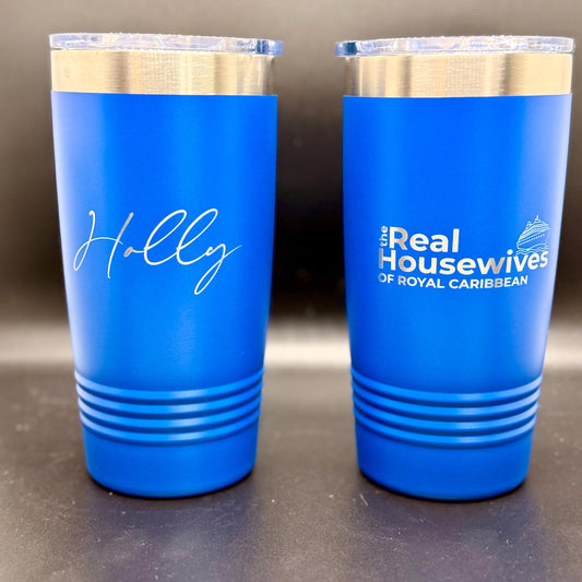 Real Housewives of [Your Town/Neighborhood] Custom Engraved Wine Tumblers - 12 oz - nuvisionkreations