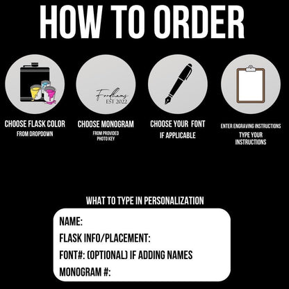 Custom Greek Hip Flask 6oz, Powder Coated or Leatherette, Engraved Greek Letters, Fraternity Gift - nuvisionkreations