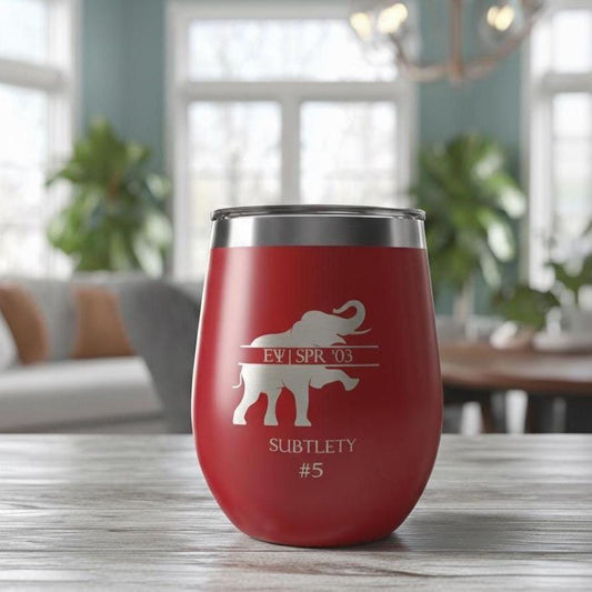 Custom Engraved Delta Sigma Theta Wine Tumbler – 12 oz - nuvisionkreations