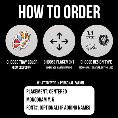 Greek Catchall Tray, Custom Engraved Leatherette Valet 6x6, Greek Letters, Fraternity Sorority Gift - nuvisionkreations