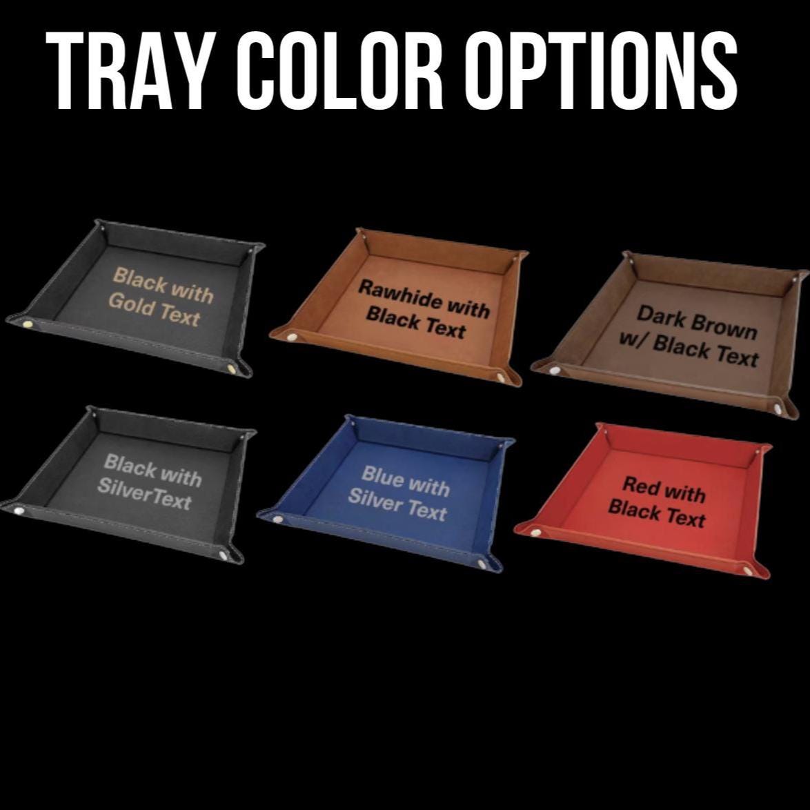 Greek Catchall Tray, Custom Engraved Leatherette Valet 6x6, Greek Letters, Fraternity Sorority Gift - nuvisionkreations