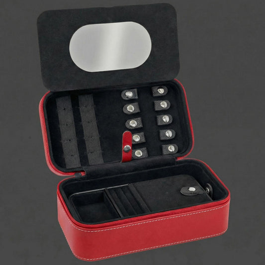 Delta Sigma Theta Custom Engraved Travel Jewelry Box - nuvisionkreations