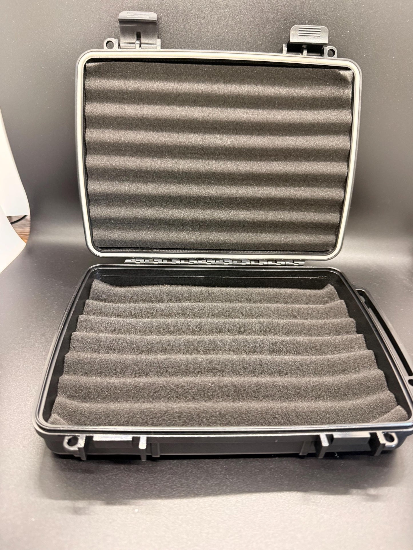 Omega Psi Phi Travel Cigar Case, Engraved Leatherette Top, Crush Proof Waterproof Airtight Seal - nuvisionkreations