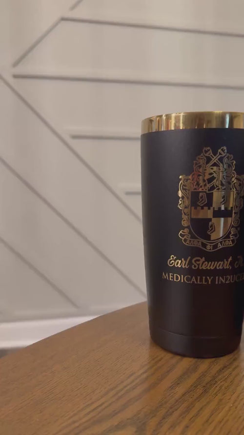 Custom Engraved Alpha Phi Alpha Cup (20 oz)