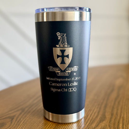 Sigma Chi Custom Engraved Tumbler - 20 oz