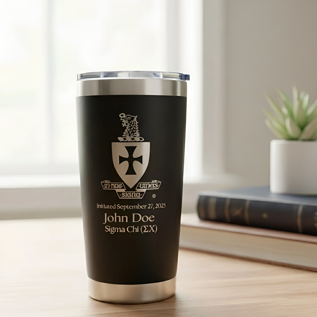 Sigma Chi Custom Engraved Tumbler - 20 oz