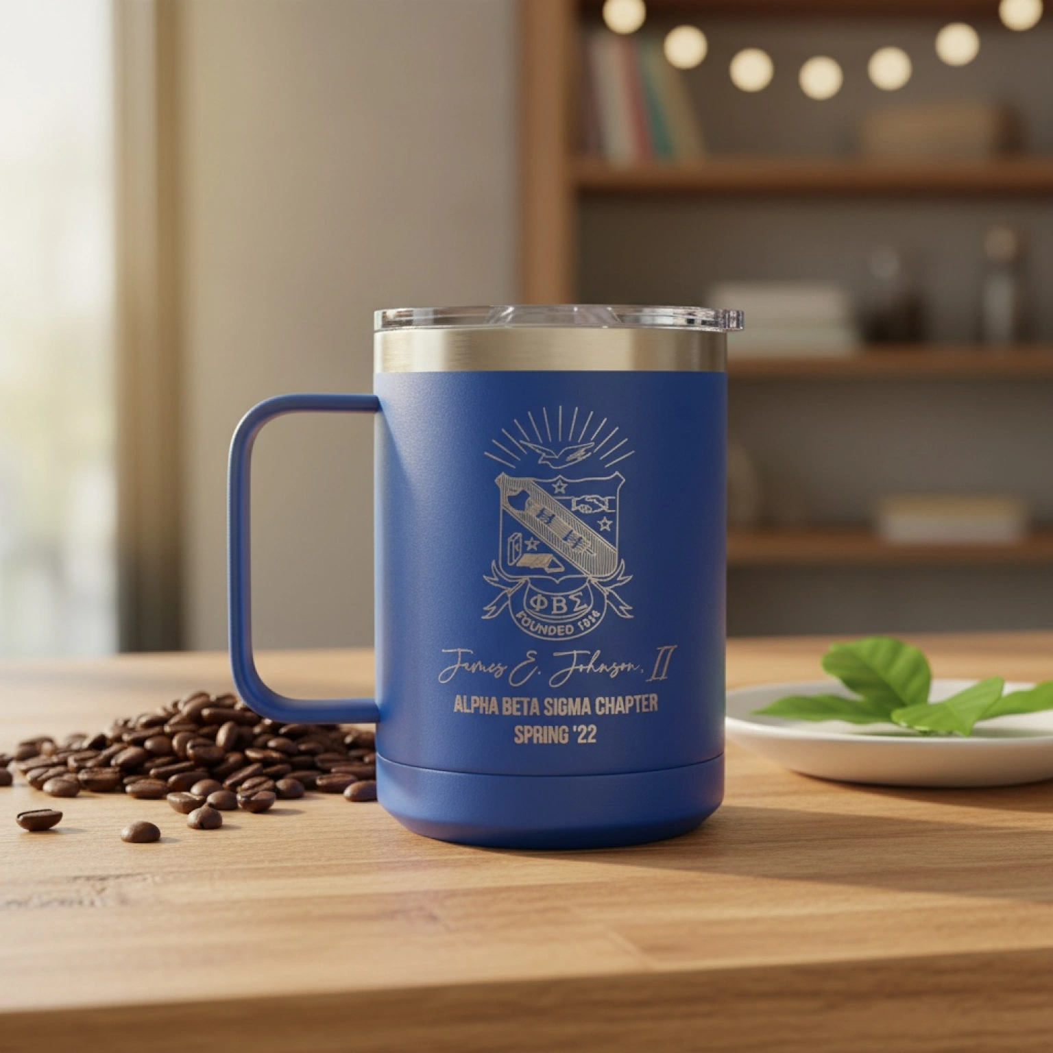 Custom Engraved Phi Beta Sigma Coffee Mug - 15 oz
