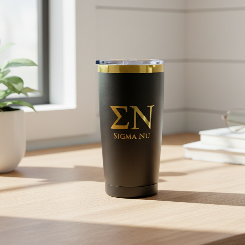 Sigma Nu Custom Engraved Tumbler -20 oz